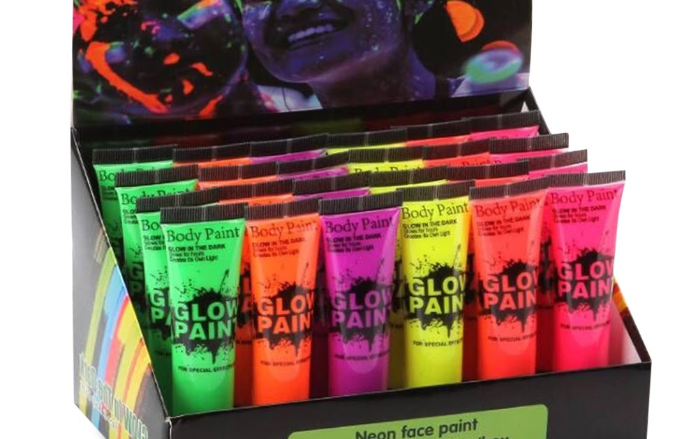 Amazon Com Neon Nights Uv Black Light Fluorescent Glow Fabric Textile Paint Ultraviolet Set Of 8 Light Painting Paint Set Uv Black Light