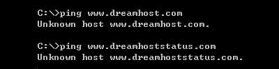 DreamHost的DNS故障