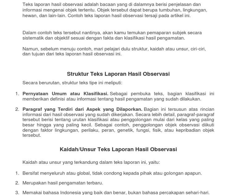 Contoh Laporan Hasil Penelitian Singkat