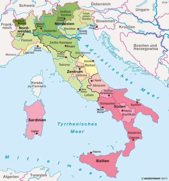 Eu Karte Italien