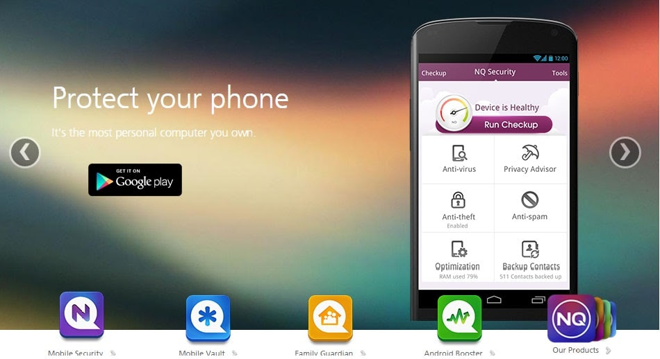 NQ Mobile Security افضل 5 تطبيقات للحمايه/الاخطار عند ضياع هاتفك او سرقته .