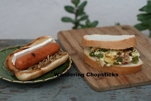 Seattle (Cream Cheese) Hot Dog vs. Denver (Omelette) Sandwich 1