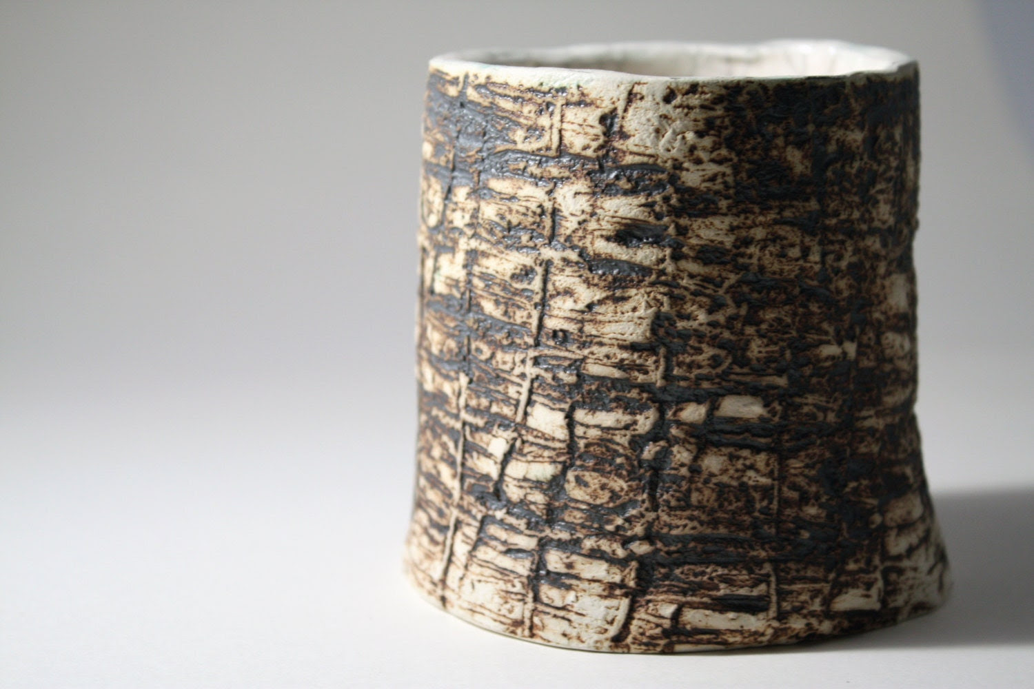 Hand built earthenware vessel with unique texture and aged look - madebymanos Hand built earthenware vessel with unique texture and aged look - madebymanos
