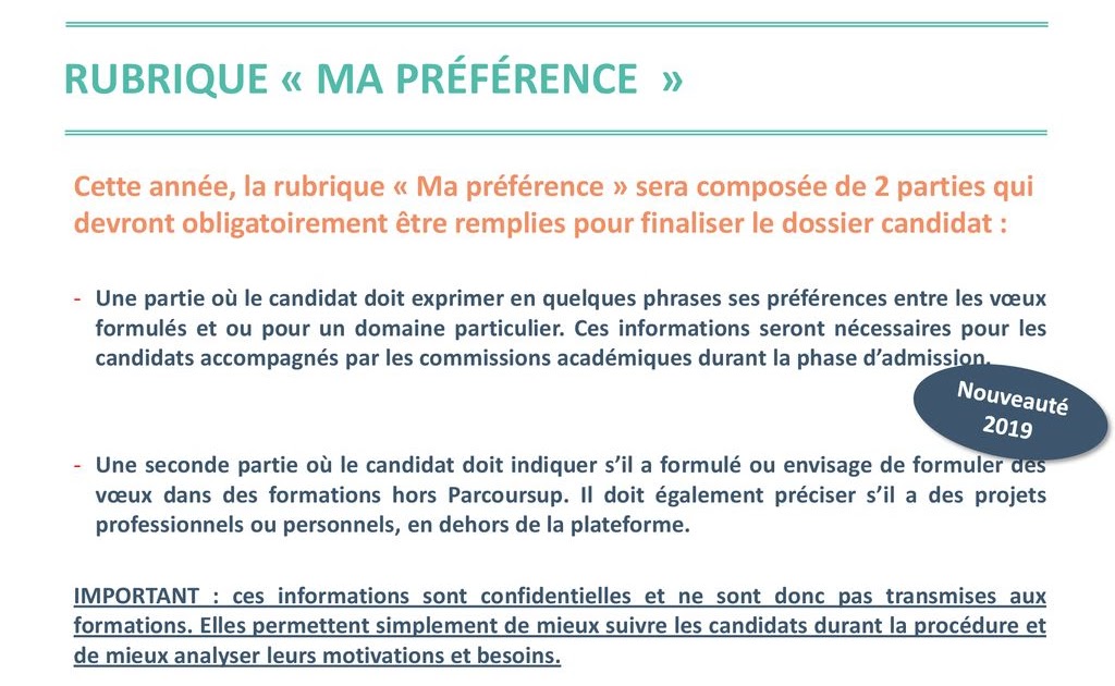 Que Dire Dans Ma Preference Parcoursup Présentation Lettre De Motivation Ma Préférence Parcoursup Exemple