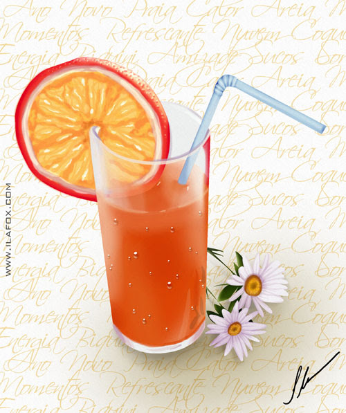 suco refrescante para o verão