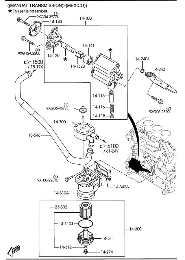 2002 Mazda Tribute Engine Diagram