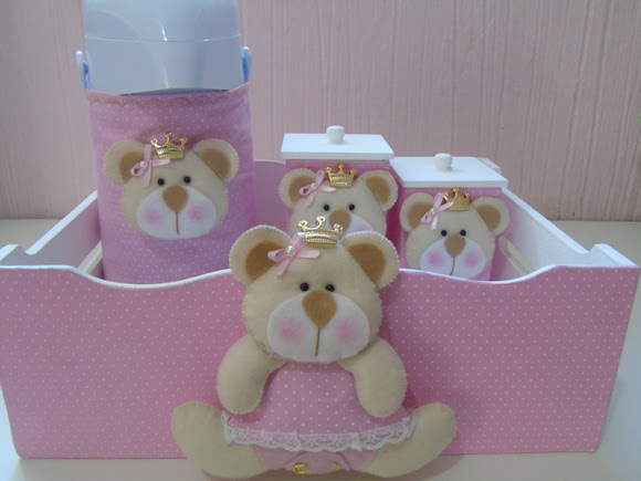 Kit Higiene Ursa Princesa Poás