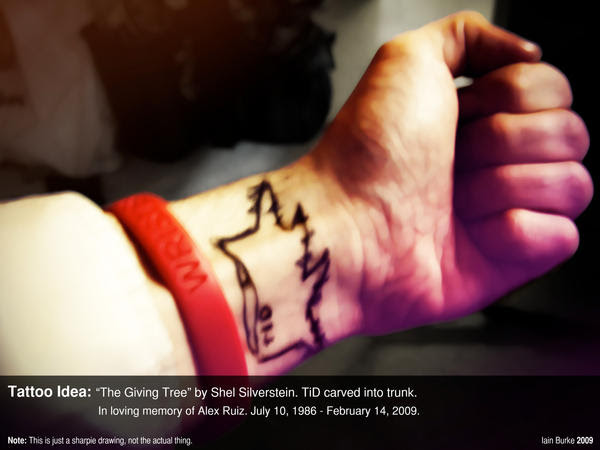 Tattoo Design: quot;Giving Treequot; giving tree tattoo. Tattoo Design: quot;Giving Treequot;