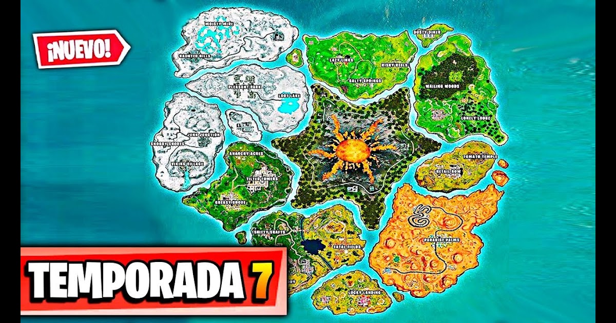Mapa Fortnite Temporada 1 Espanol Latino