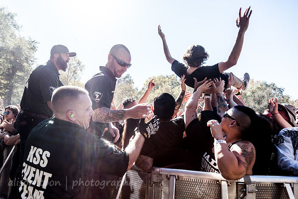 People having fun at Aftershock