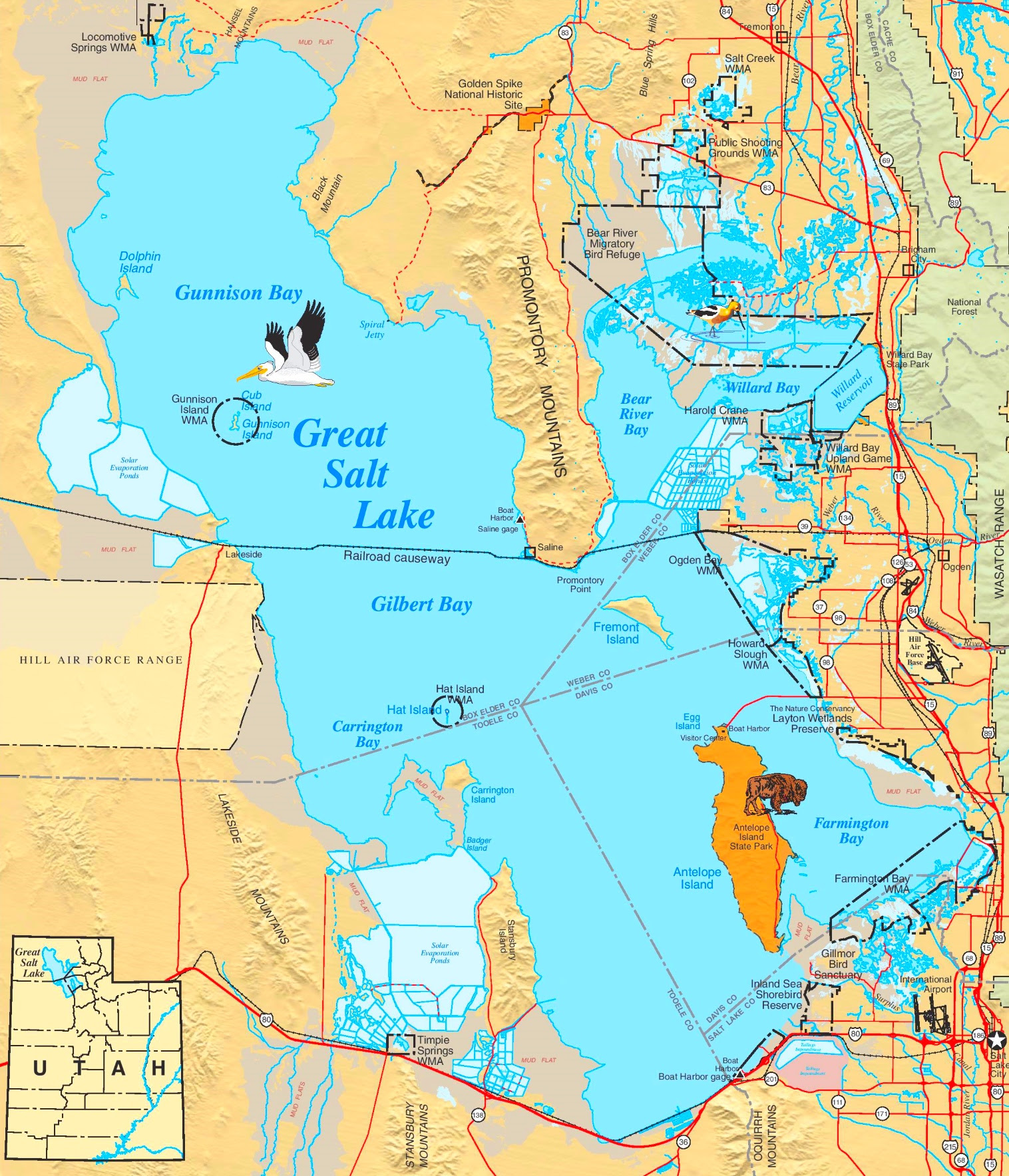 Great Salt Lake On Us Map