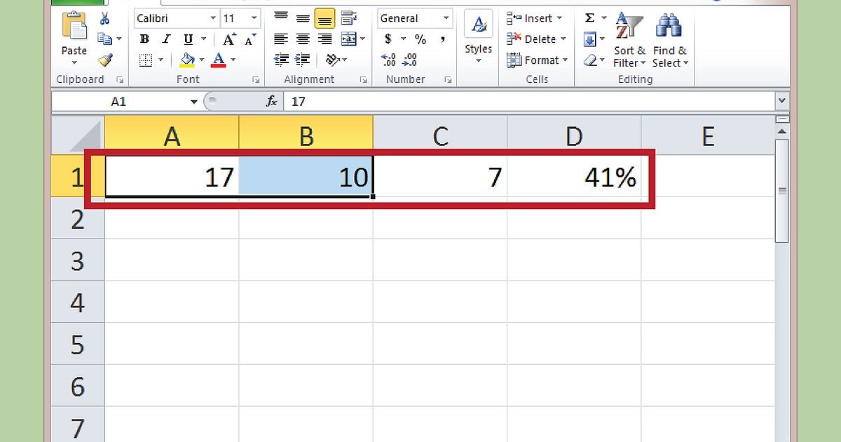 How To Find A Percentage In Excel / How To Do Percentages In Excel