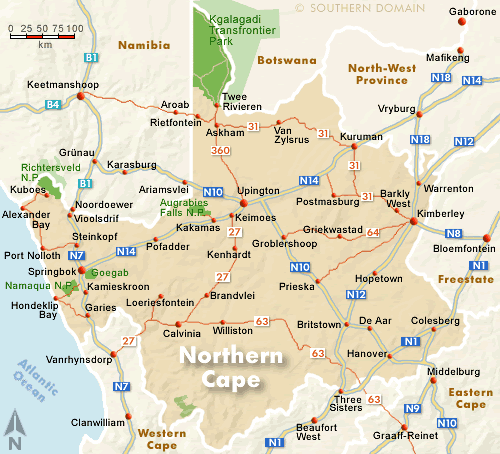 Northern Cape South Africa Map | Australia Map