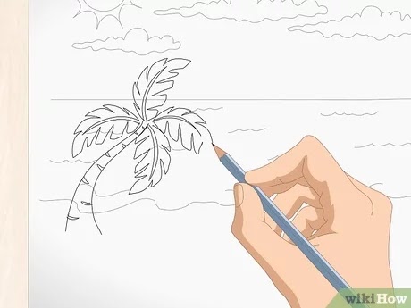 Gambar Pohon Keren Pensil - 109 Beragam Sketsa Gambar Pohon Mudah Pohon