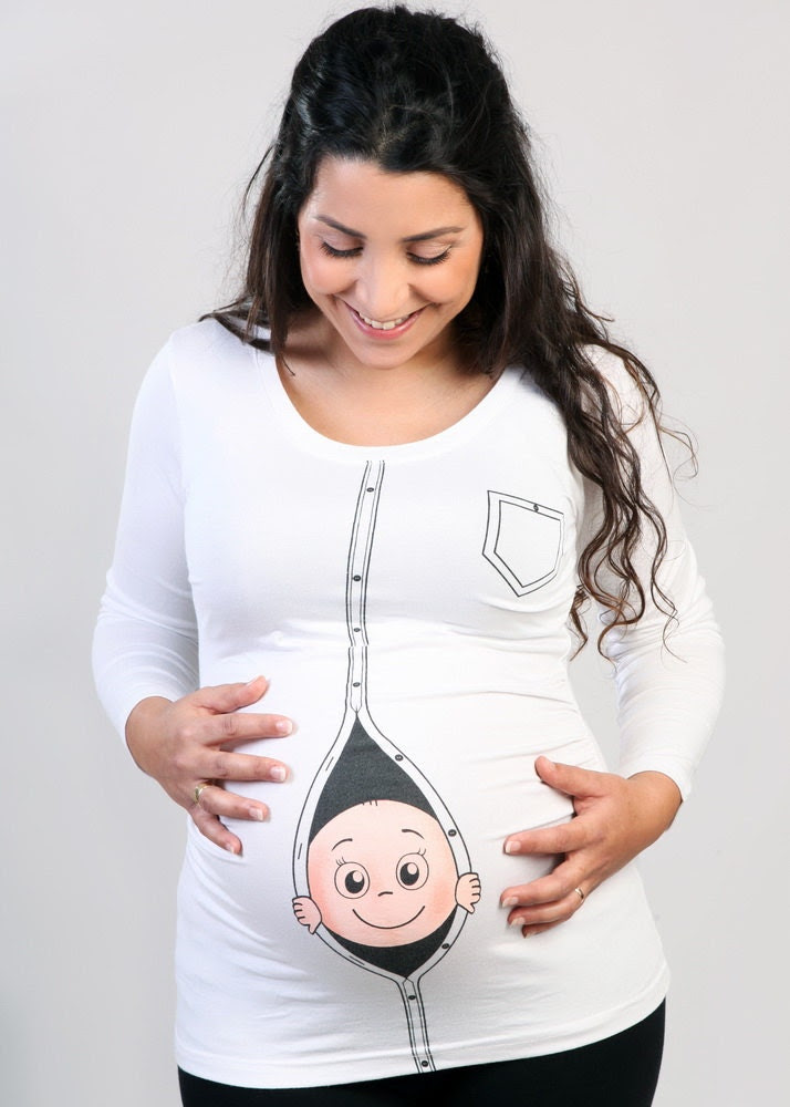 Printed maternity peeking baby shirt. Original & cool Maternity shirts thin fabric with Long sleeves. Share your pragnancy - HeryoniT Printed maternity peeking baby shirt. Original & cool Maternity shirts thin fabric with Long sleeves. Share your pragnancy - HeryoniT