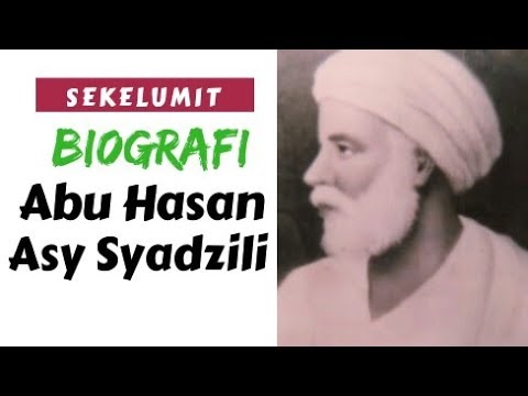 Biografi abu hasan asy syadzili