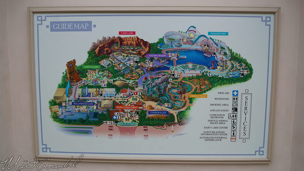 Disneyland Resort, Disney California Adventure, Buena, Vista, Street, Info, Information, Booth, Guide, Map, Condor, Flats, Grizzly, Peak, Airfield