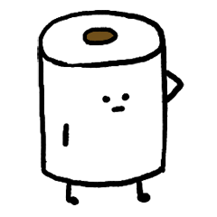 美しい花の画像 元のイラスト トイレットペーパー