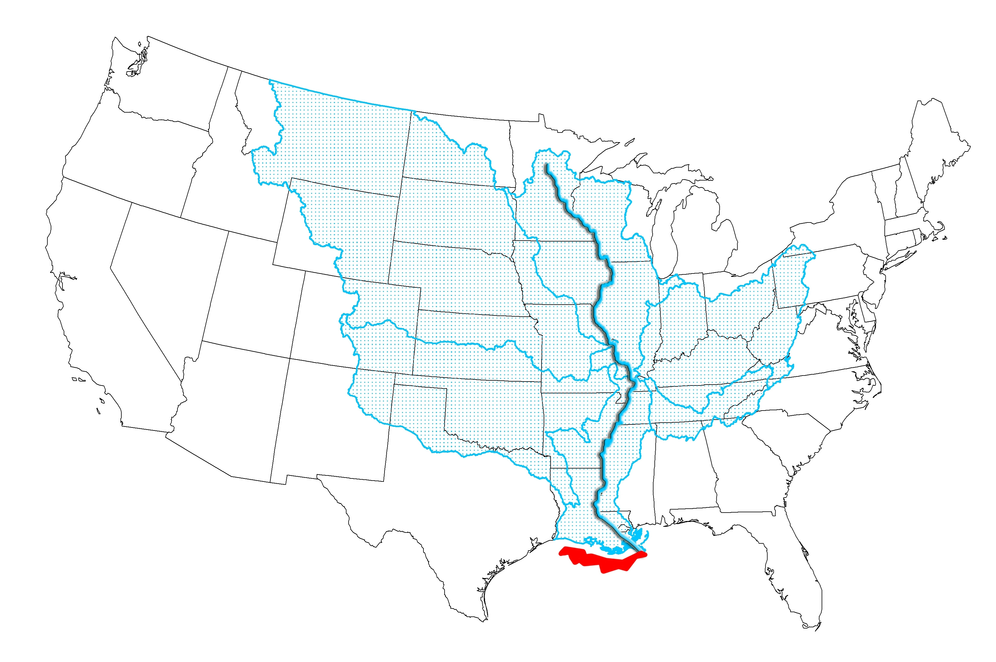 Map Mississippi River Watershed - Share Map