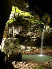 Under the bluffs...