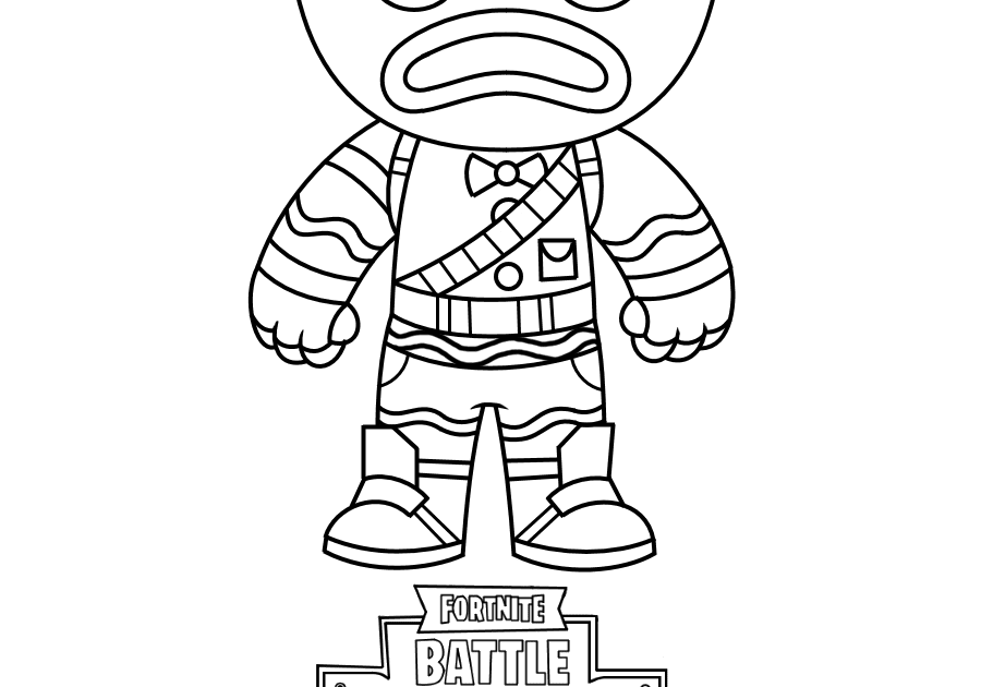 Simple Ninja Fortnite Coloring Pages for Adult