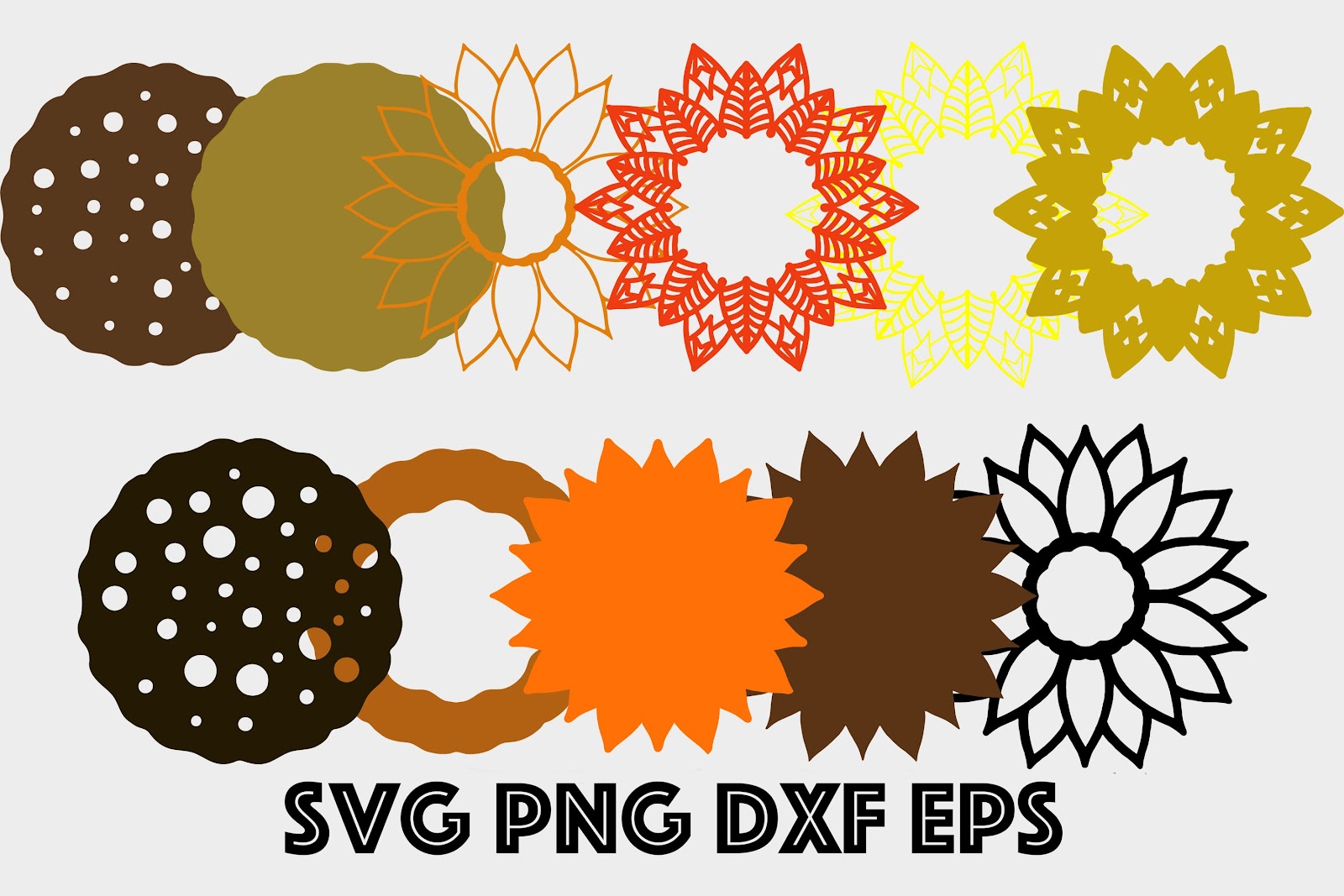 2227+ Free Layered Sunflower Svg - SVG Bundles