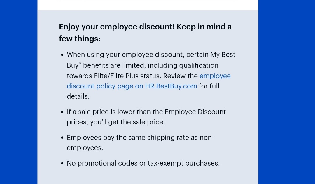 How To Use My Best Buy Employee Discount Online Buy Walls