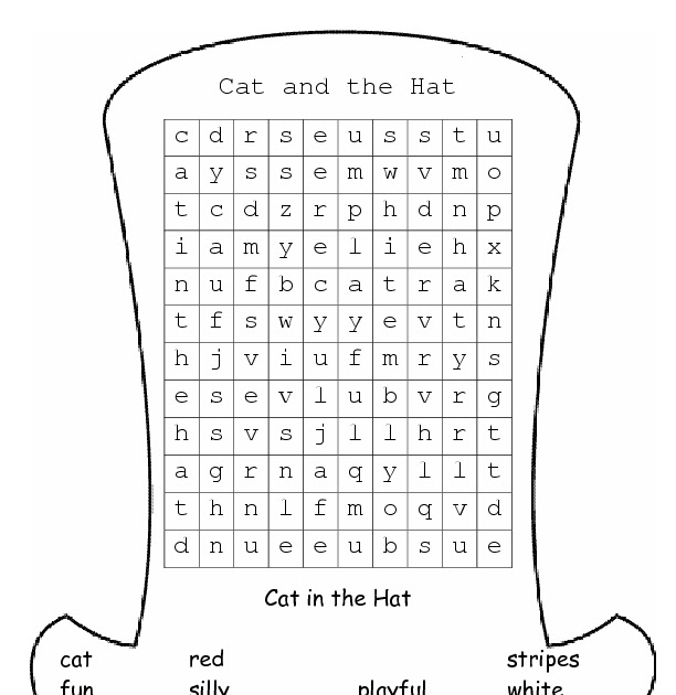 Cat And The Hat Worksheets