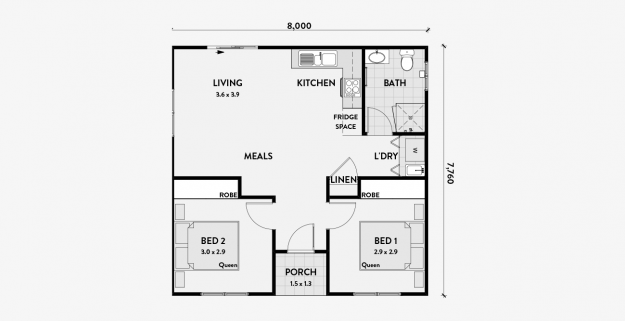 House Floor Plan With Measurements