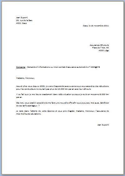 Letter Of Application Modèle De Lettre Officielle En Francais