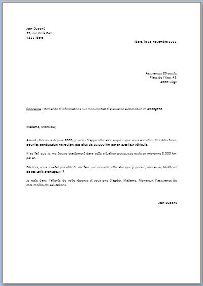 Letter Of Application Modèle De Lettre Officielle En Francais