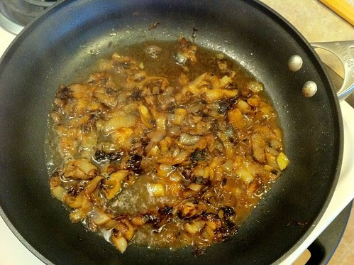 White Wine Added to Deglaze Pan