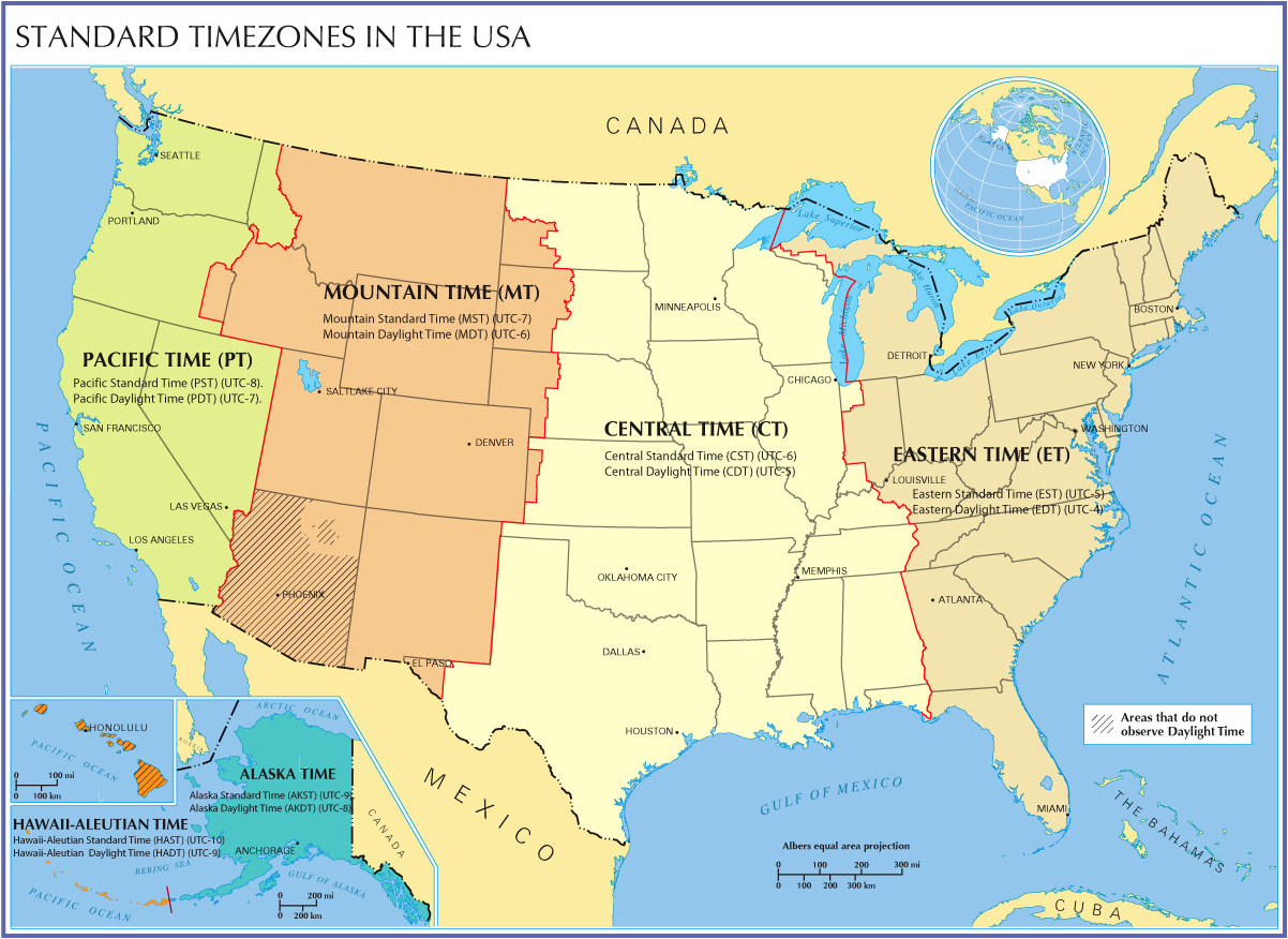 Oklahoma Time Zone Map World Map Gray