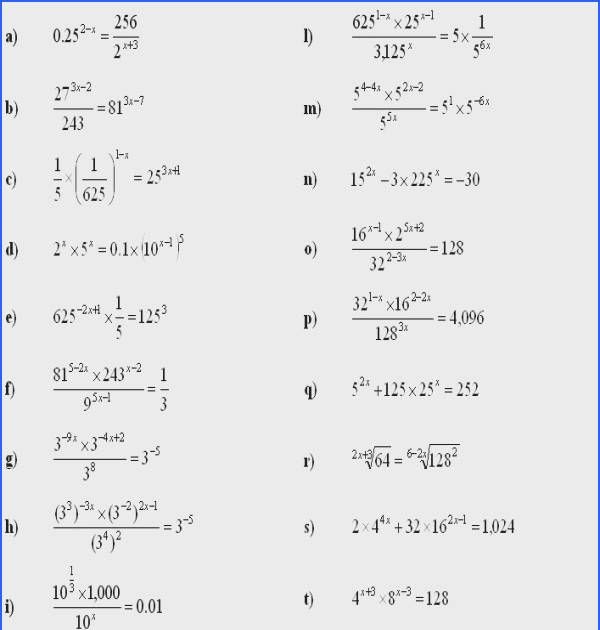 34 Solving Exponential Equations By Rewriting The Base Worksheet