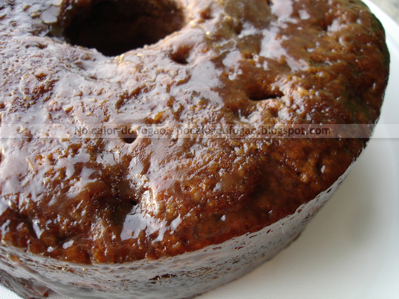 Bolo de banana caramelado