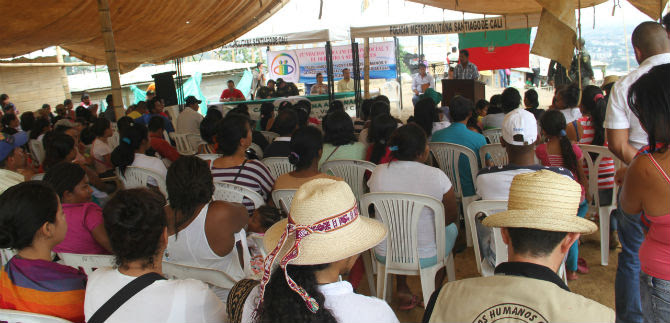 Policía y Secretaria de  Gobierno realizaron consejo comunitario con indígenas