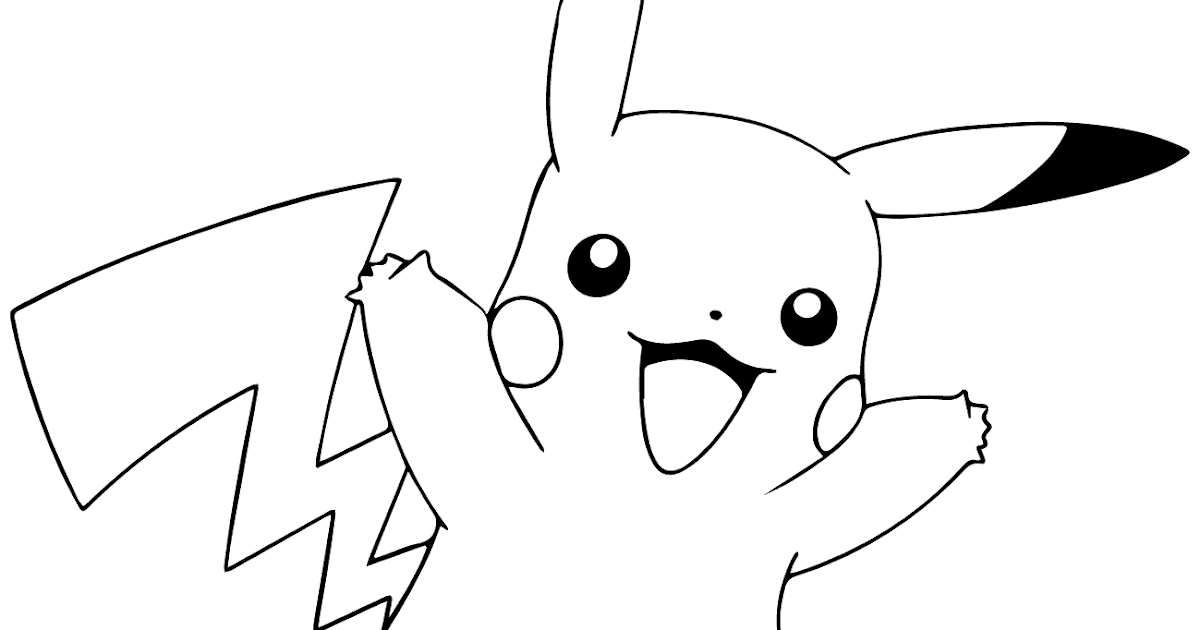 Ausmalbilder Pokemon Pikachu CartoonBild