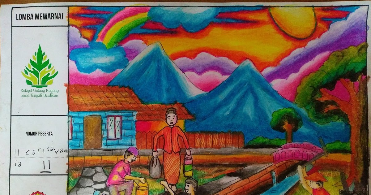 Gambar Lomba Mewarnai Tema 17 Agustus - Rimawas