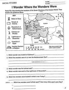 6th Grade Geography Worksheets - Latest Image