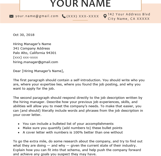 cover letter address when you don't know the name
