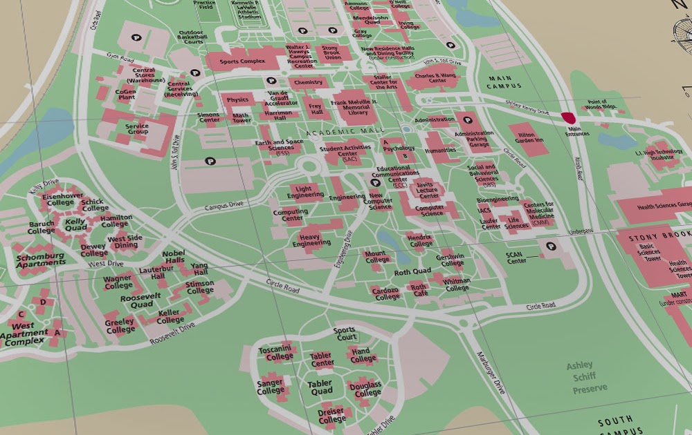 Stony Brook Campus Map 