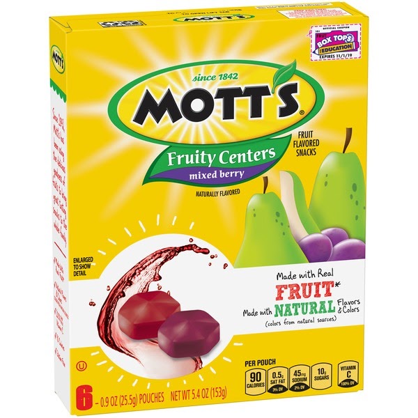 30 Mott's Fruit Snacks Nutrition Label - Labels For You