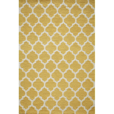 Yellow Hooked Rug | Wayfair