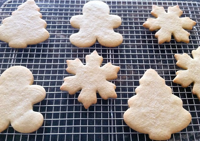 Sugar Cookies Cooling on Rack