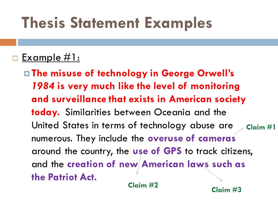 Nhd Thesis Statement Examples