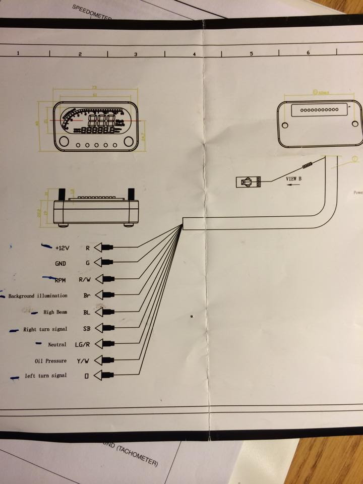 Motorcycle Tachometer Wiring Diagram - Diagram Resource Gallery