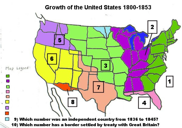 Maps: Us Map 1800