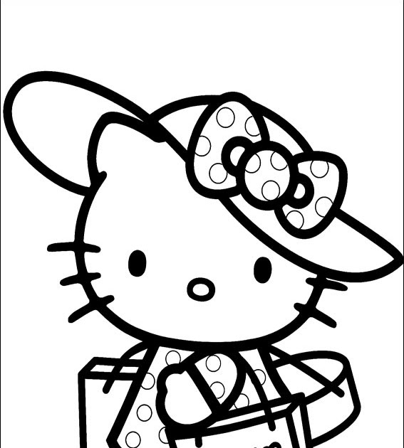 Sarah's Super Colouring Pages: Hello Kitty Colouring Pages