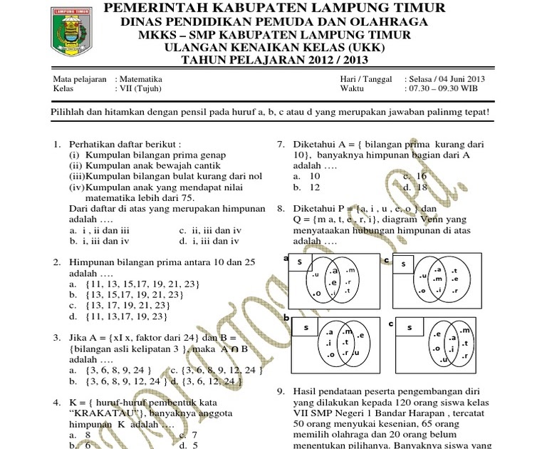 Contoh Soal Matematika Ekonomi Semester 1 Dan Pembahasannya