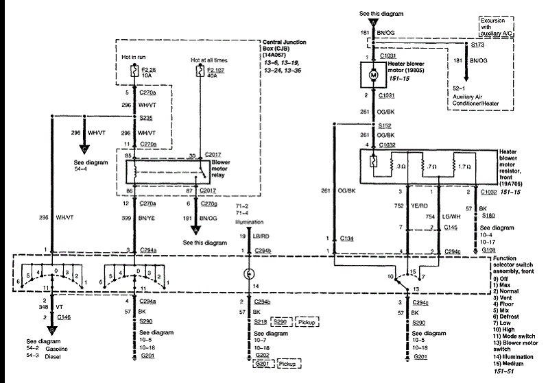 Ford Truck Heater Wiring Diagram